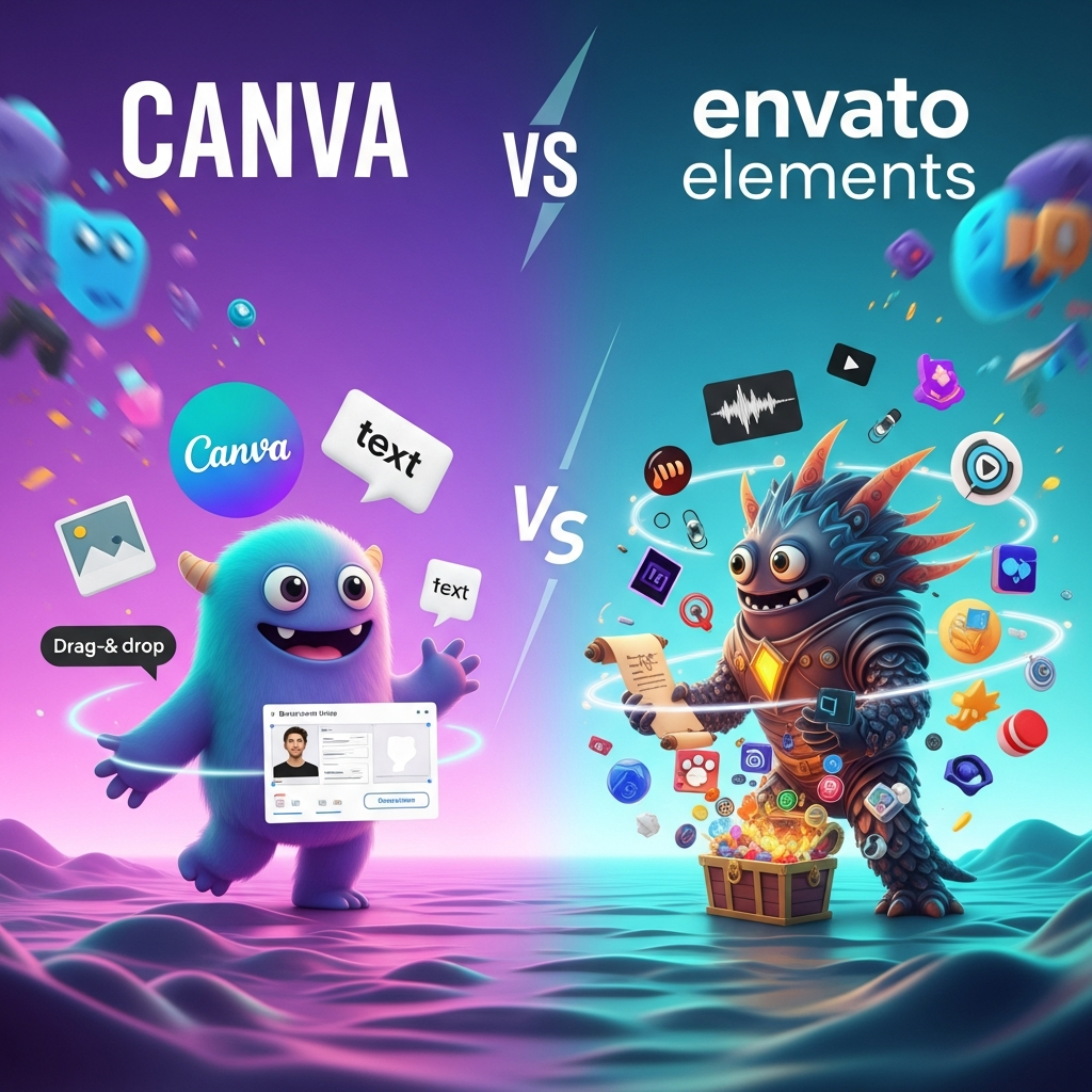 Canva vs Envato Elements
